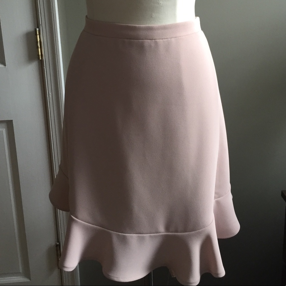 J. Crew fit and flare skirt, Blush